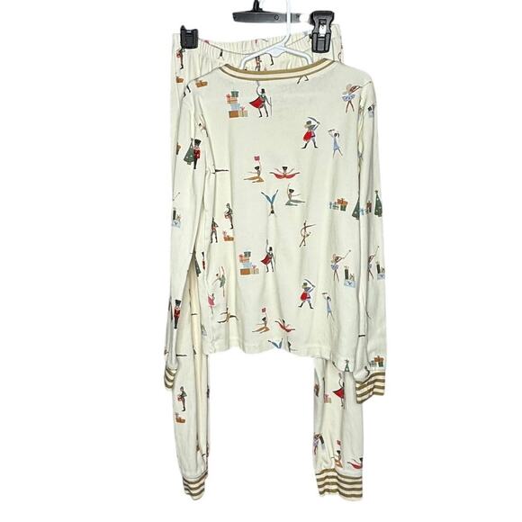 Sara Sherman Samuel West Elm Nutcracker Christmas Girls 2 Piece PJ Set Size 12 - Picture 2 of 8